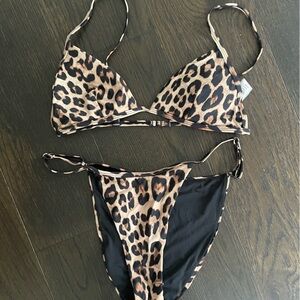 Good American Leopard Print Bikini